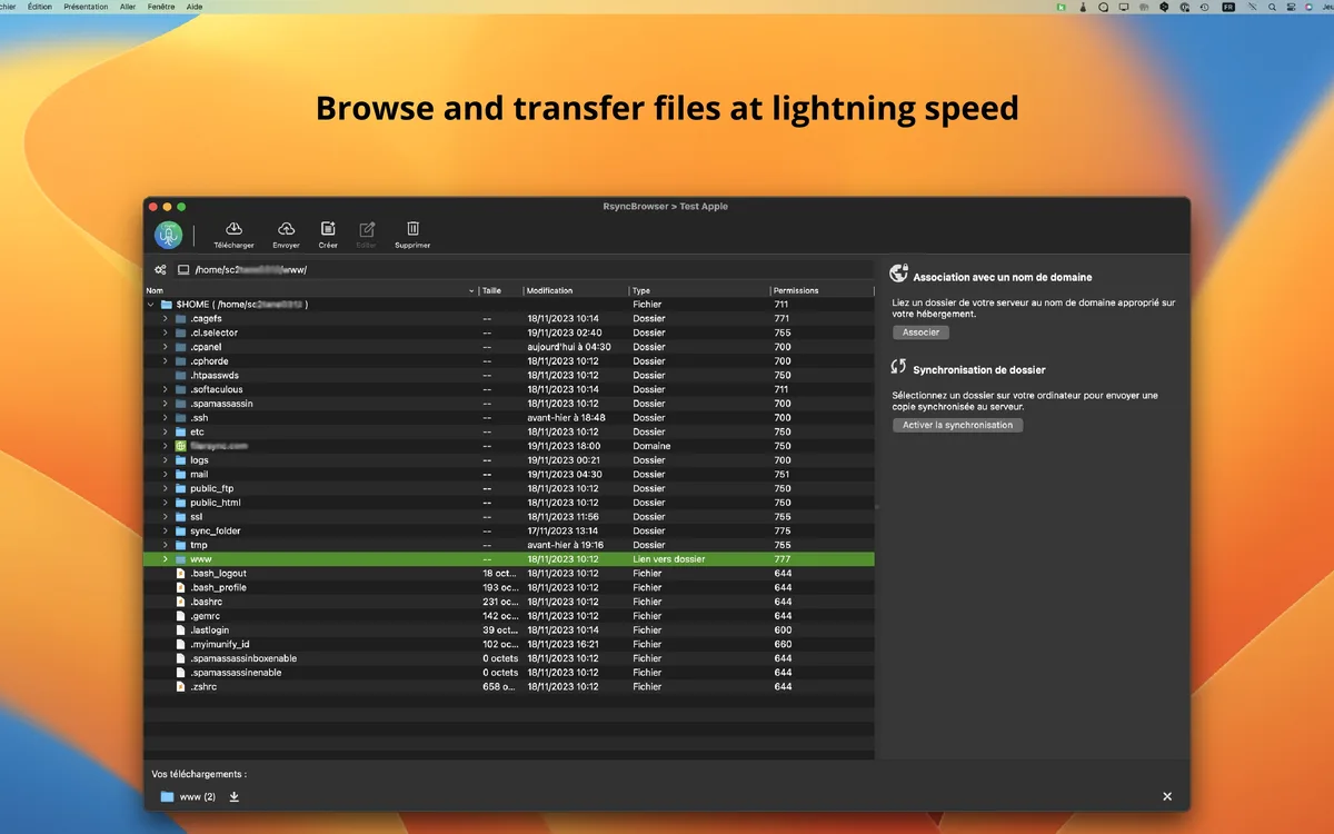 RsyncBrowser on Mac OS